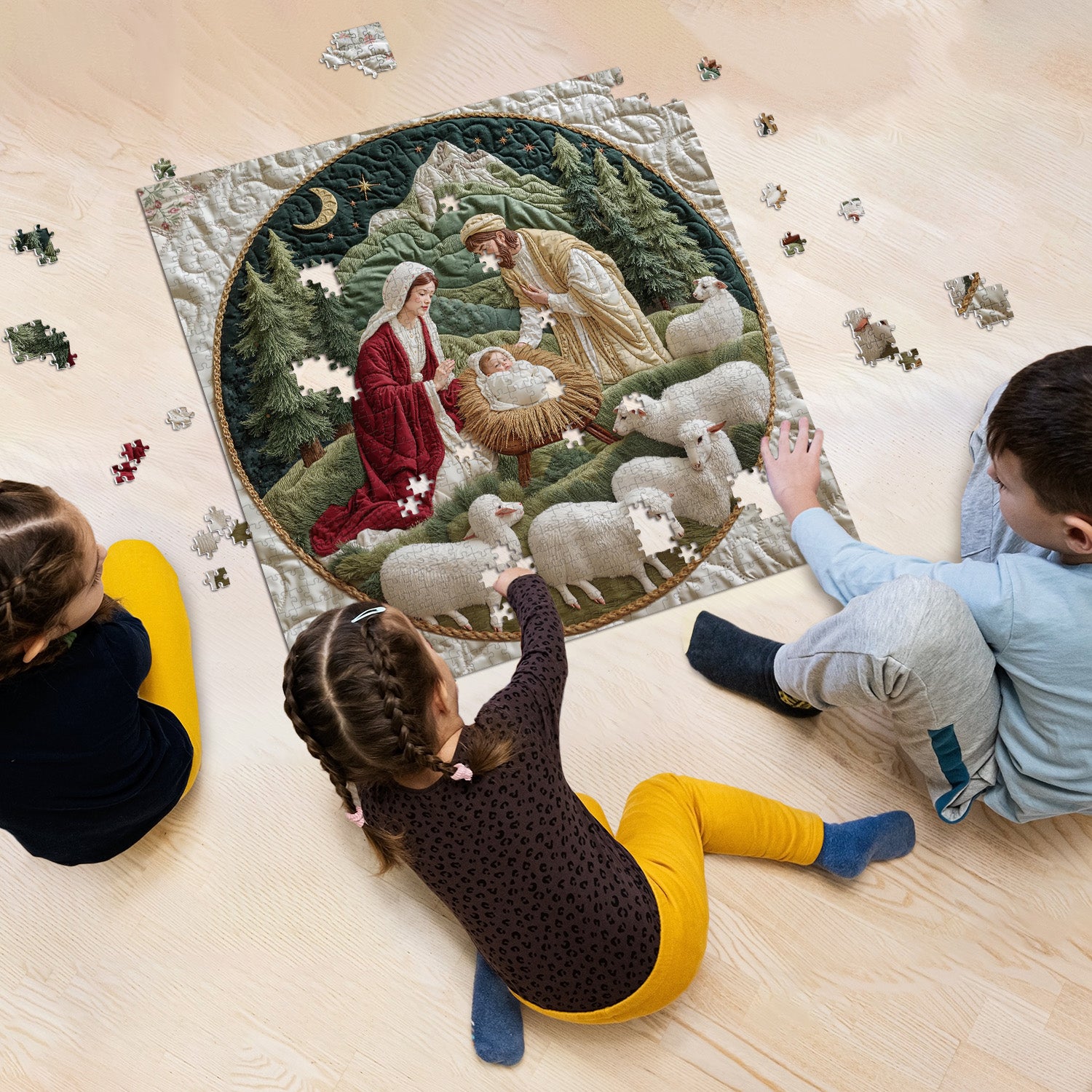 Peaceful Birth Jigsaw Puzzle 1000 Pieces