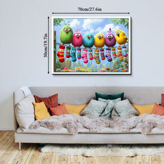 Cute Birds Laundry Day Jigsaw Puzzle 1000 Piece