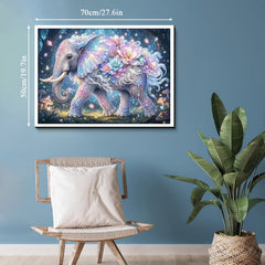 Mystic Floral Elephant Jigsaw Puzzle 1000 Piece