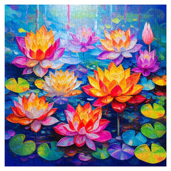 Regenbogen-Lotus-Puzzle, 1000 Teile