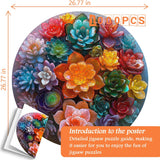 Crystal Succulents Jigsaw Puzzle 1000 Pieces