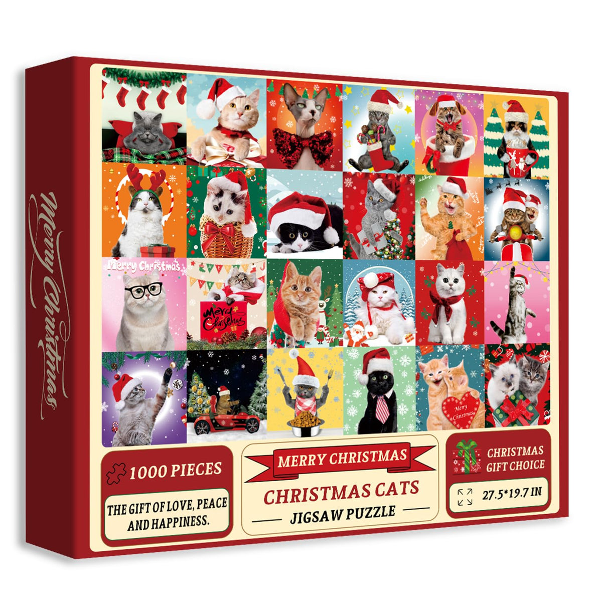 Weihnachtskatzen-Puzzle 1000 Teile