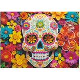 Floral Skull Jigsaw Puzzle 1000 Pieces