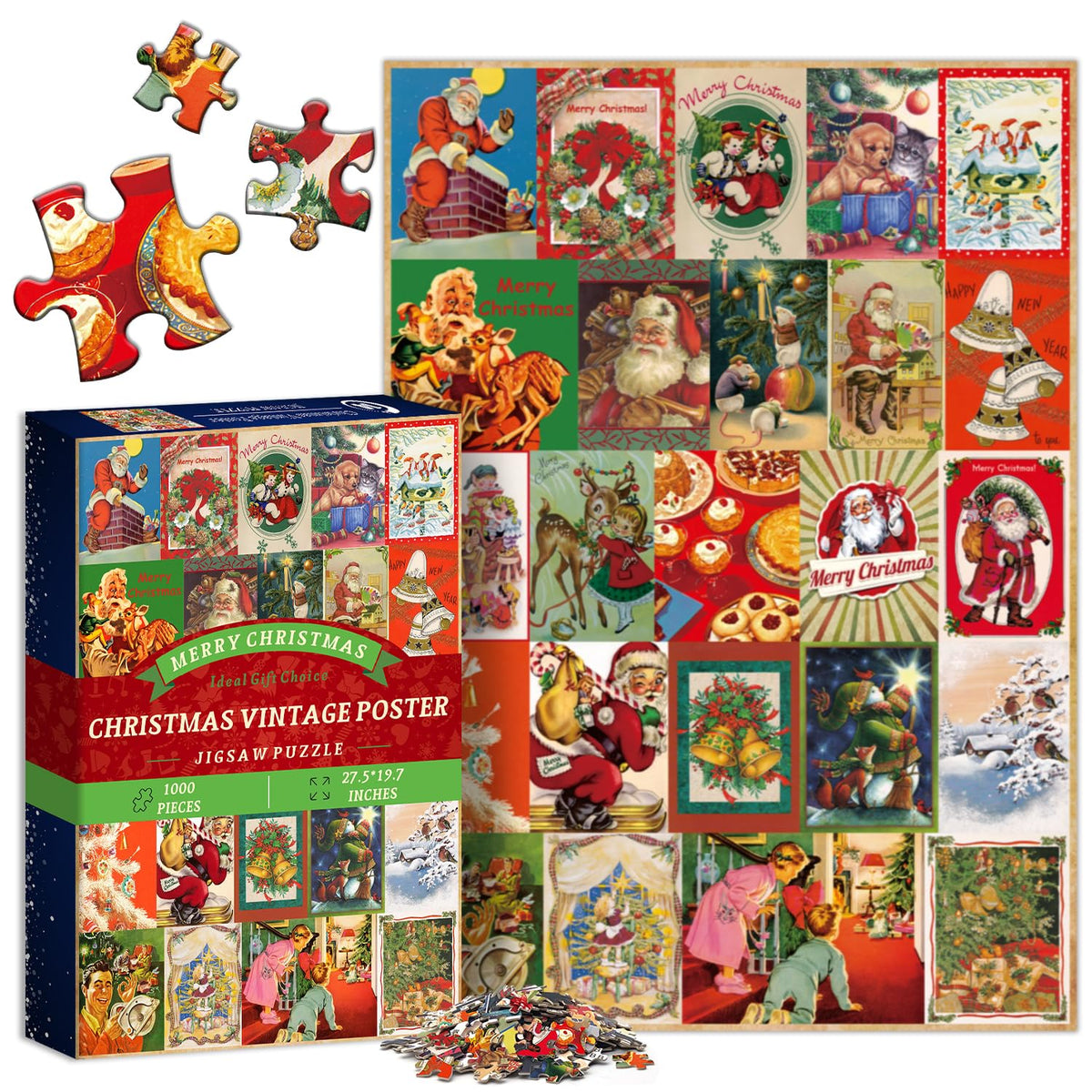 Vintage Weihnachtspuzzle 1000 Teile