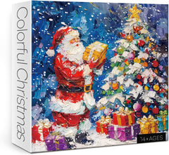 Puzzle de Noël coloré 1000 pièces