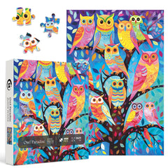 Lebendiges Eulenparadies-Puzzle, 1000 Teile