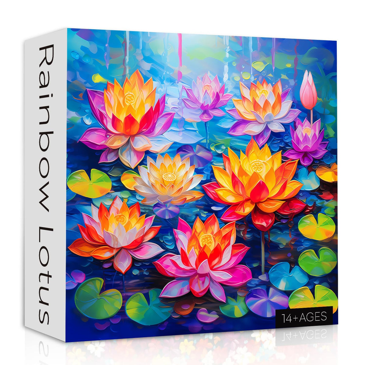 Regenbogen-Lotus-Puzzle, 1000 Teile