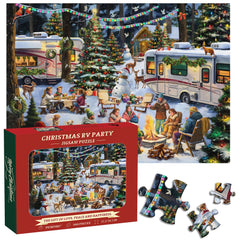 Weihnachts-RV-Party-Puzzle, 1000 Teile 