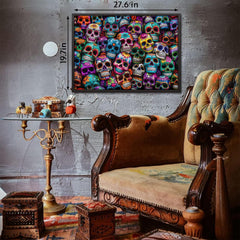 Buntes Totenkopf-Puzzle 1000 Teile