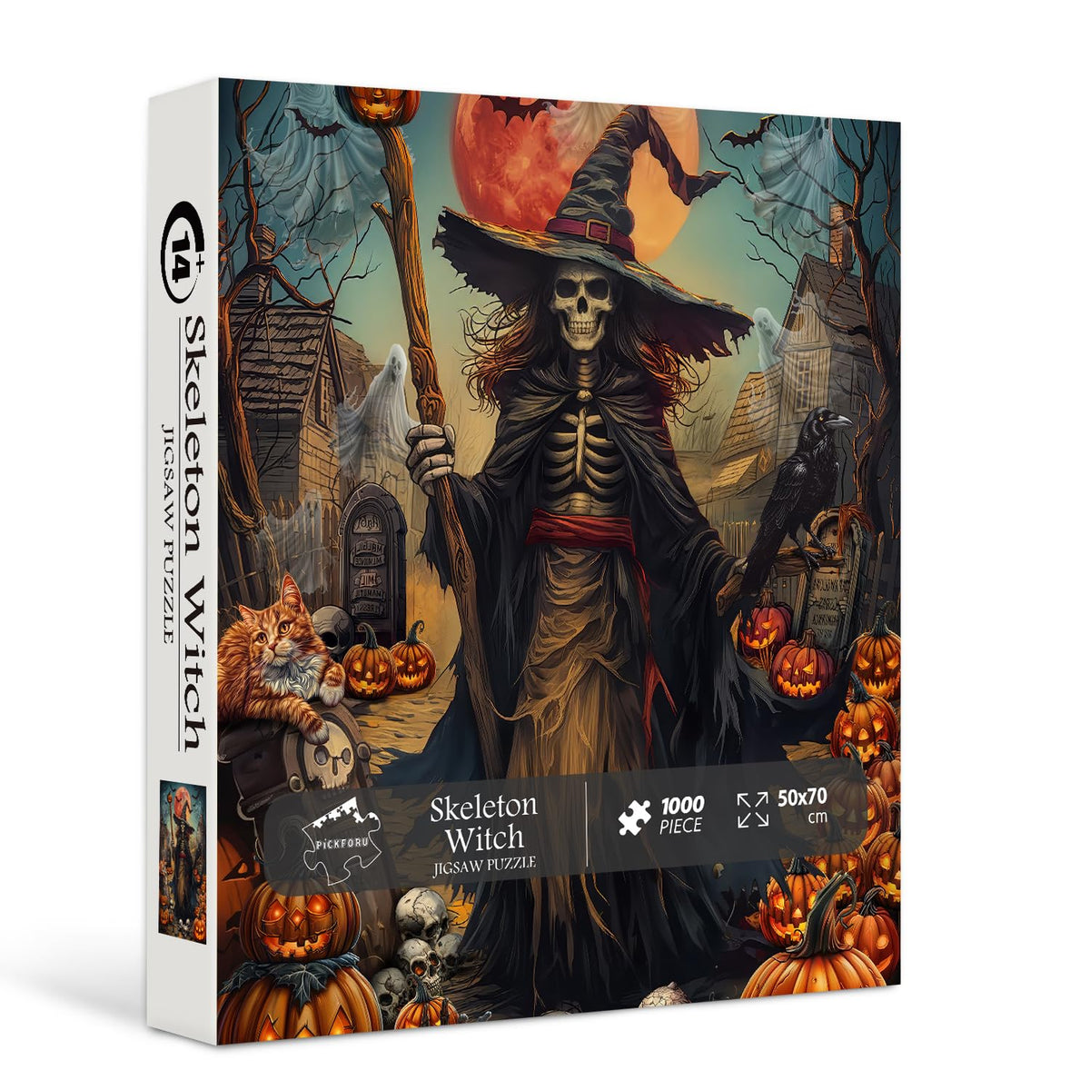 Skeletthexe Puzzle 1000 Teile