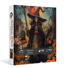 Skeletthexe Puzzle 1000 Teile