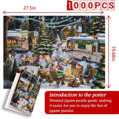 Weihnachts-RV-Party-Puzzle, 1000 Teile 