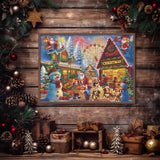 Happy Christmas Street Jigsaw Puzzle 1000 Pieces