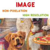 Doggie Pizza Paradise Jigsaw Puzzle 1000 Pieces