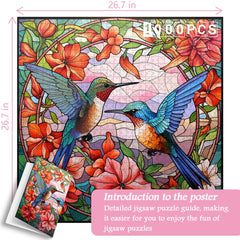 Kolibri-Garten-Puzzle, 1000 Teile