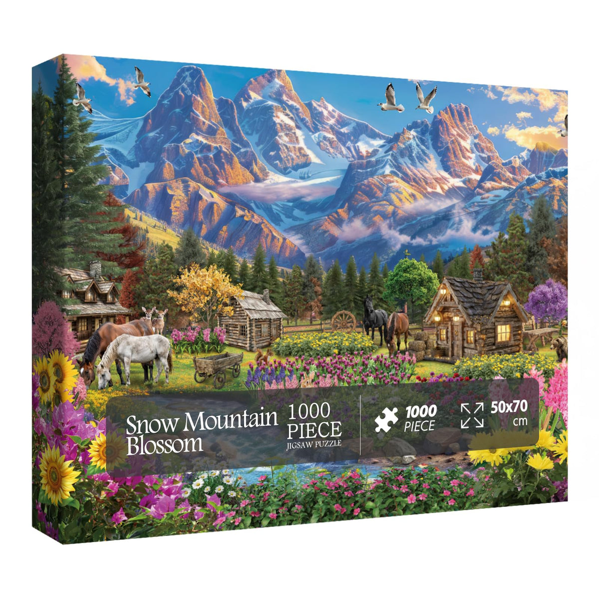 Schneebergblüten-Puzzle 1000 Teile