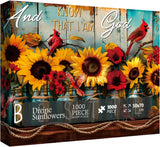 Divine Sunflowers Jigsaw Puzzle 1000 Pieces