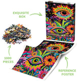 Psychedelic Eyes Jigsaw Puzzle 1000 Pieces