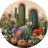 Vintage Cactus Plant Jigsaw Puzzle 1000 Pieces
