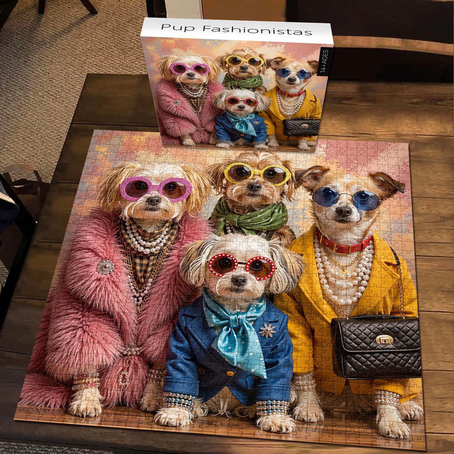 Pup Fashionistas Jigsaw Puzzle 1000 Piece
