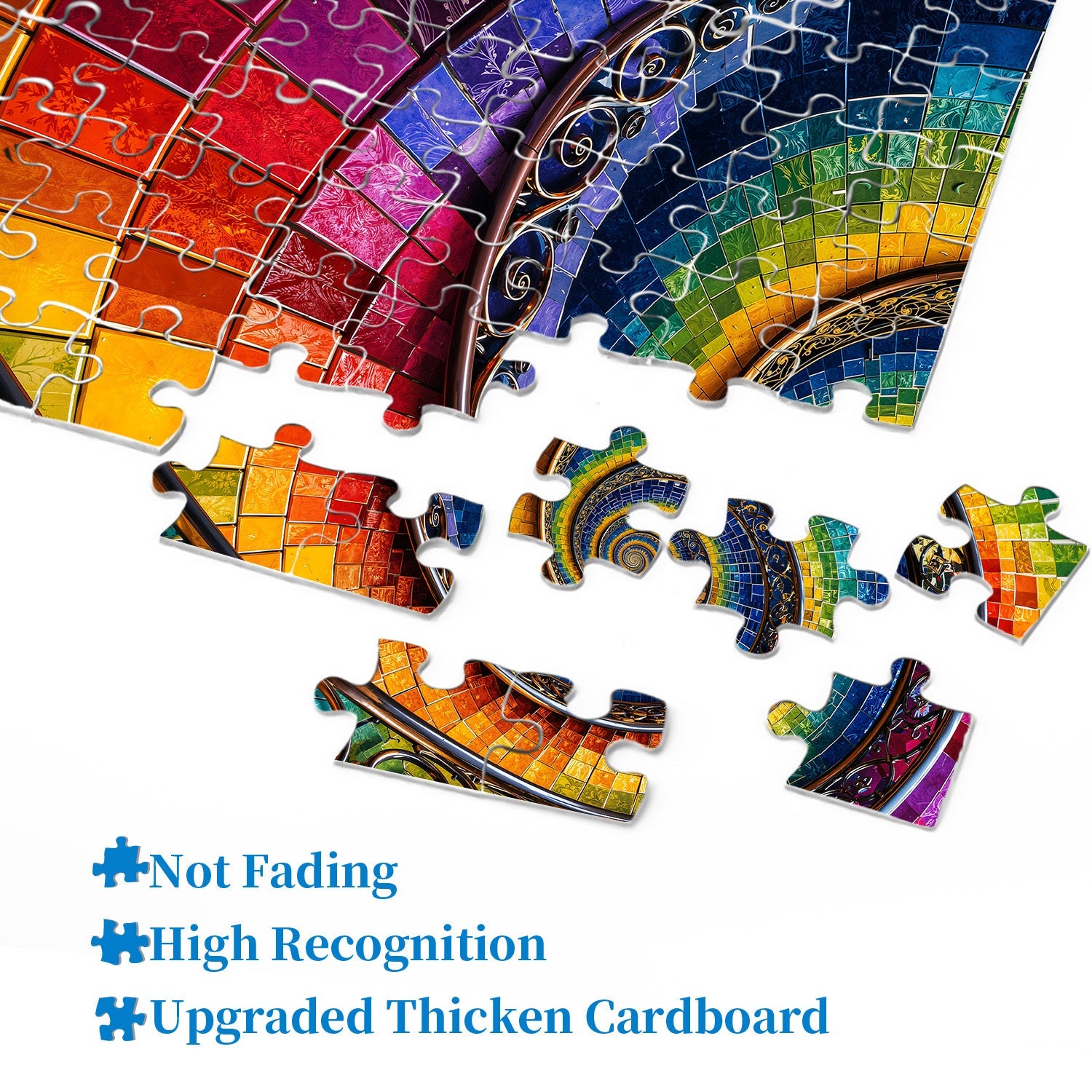 Mosaic Color Vortex Jigsaw Puzzle 1000 Piece