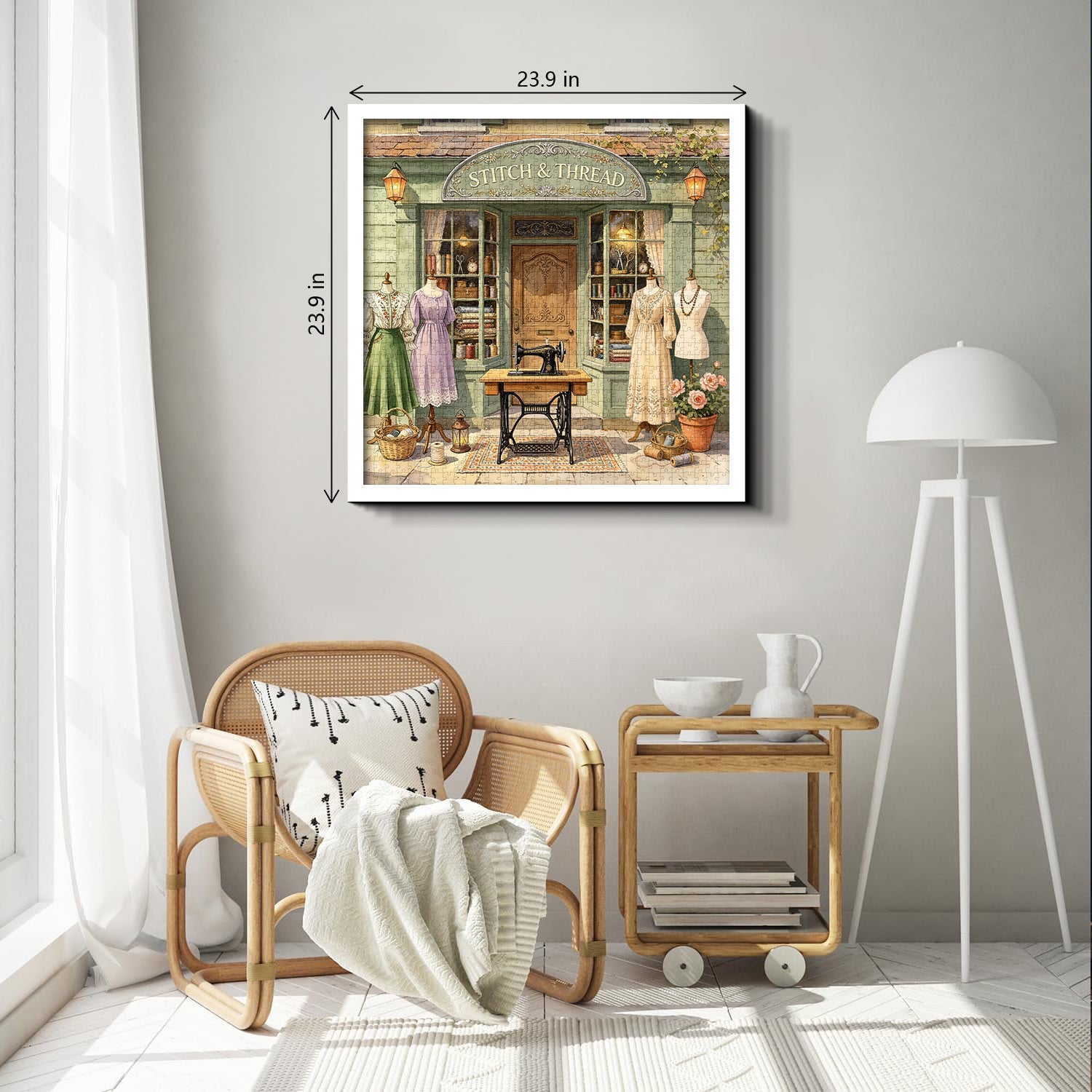Vintage Stitch Shop Jigsaw Puzzle 1000 Piece
