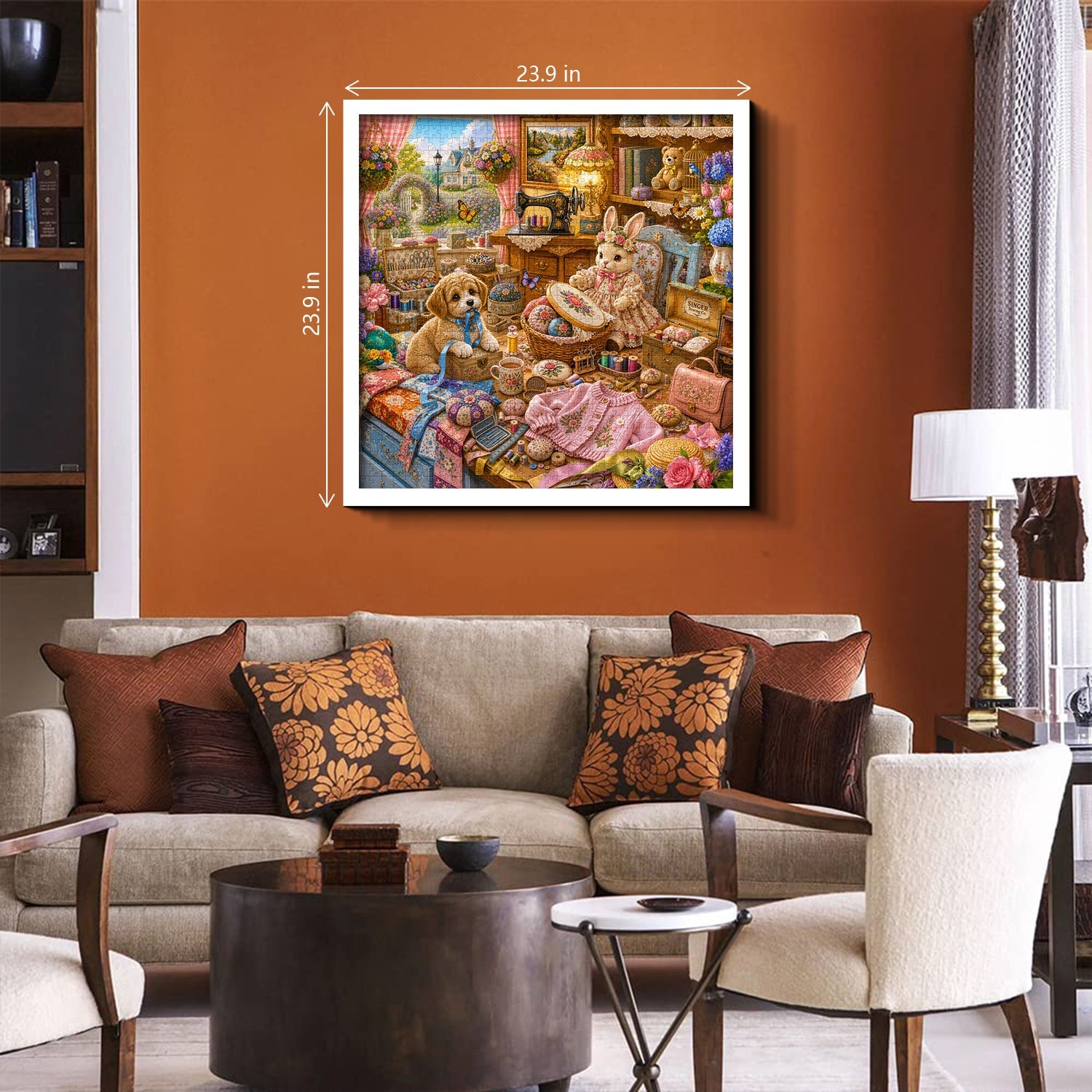 Cozy Sewing Cottage Jigsaw Puzzle 1000 Piece