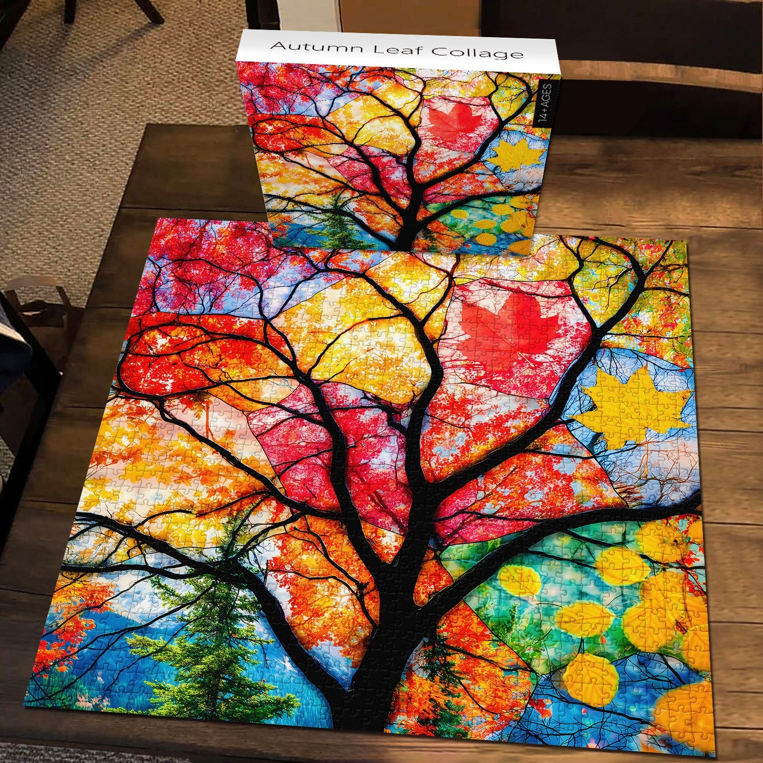 Puzzle Collage de Feuilles d'Automne 1000 Pièces