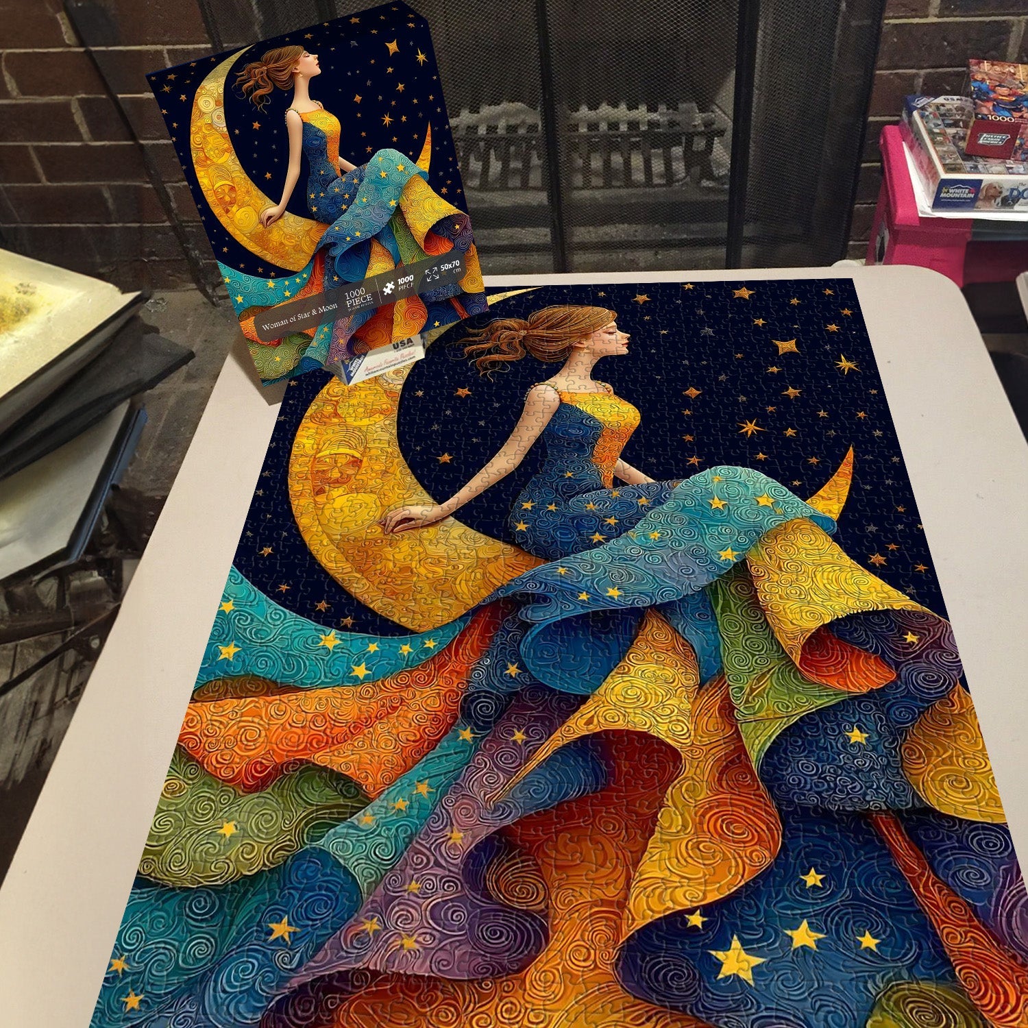 Woman of Star & Moon Jigsaw Puzzle 1000 Pieces