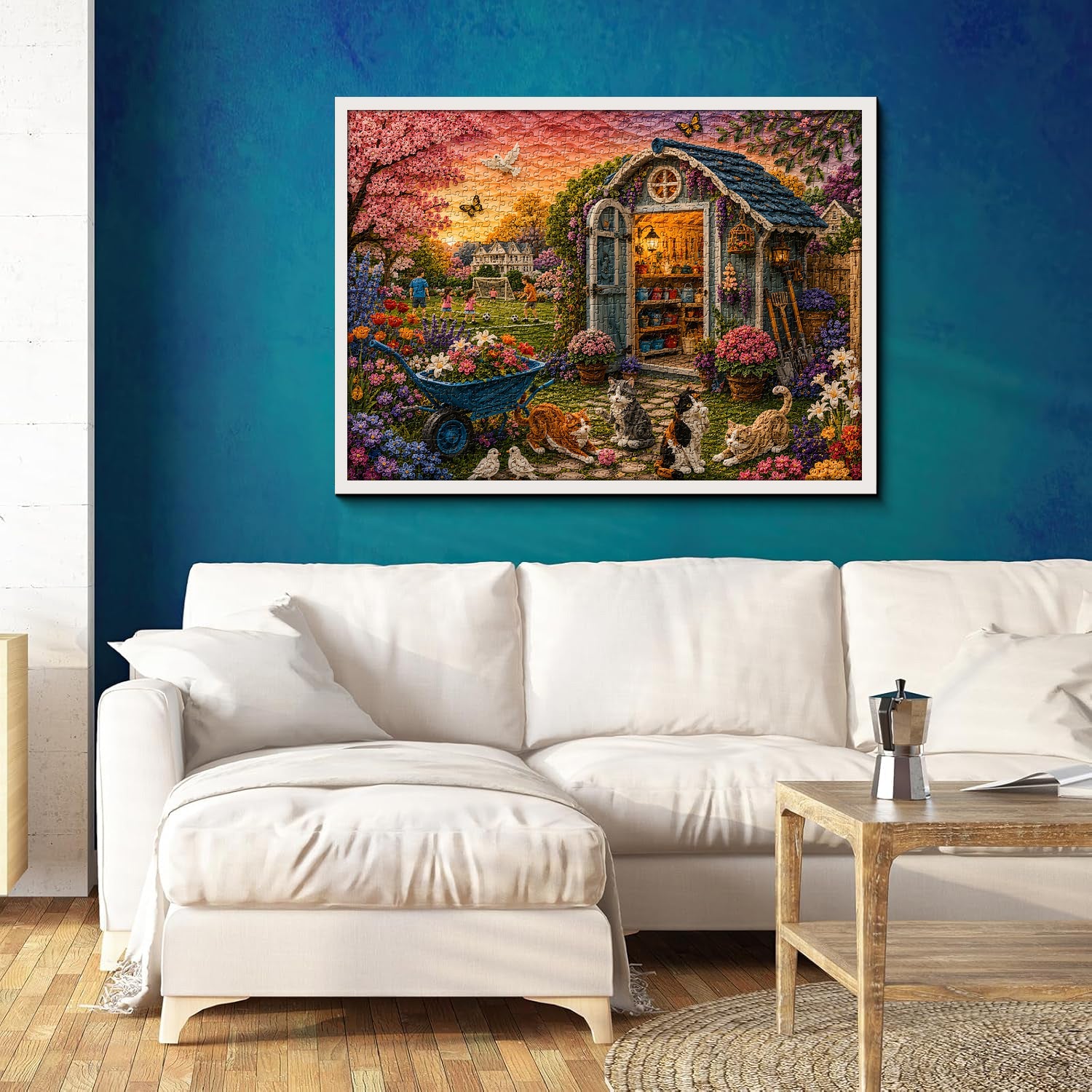 Quilled Yard Jigsaw Puzzle 1000 Piece