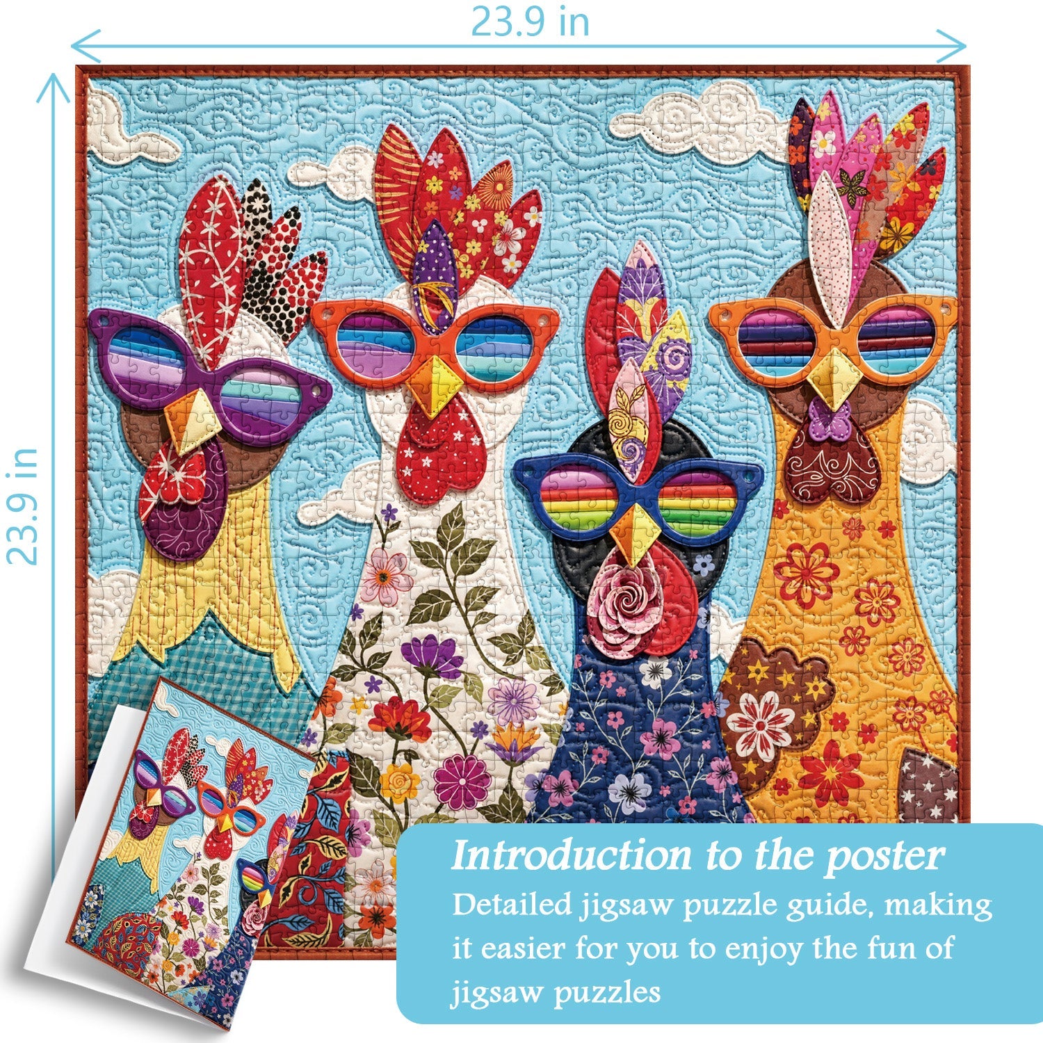 Floral Chicks Jigsaw Puzzle 1000 Pieces
