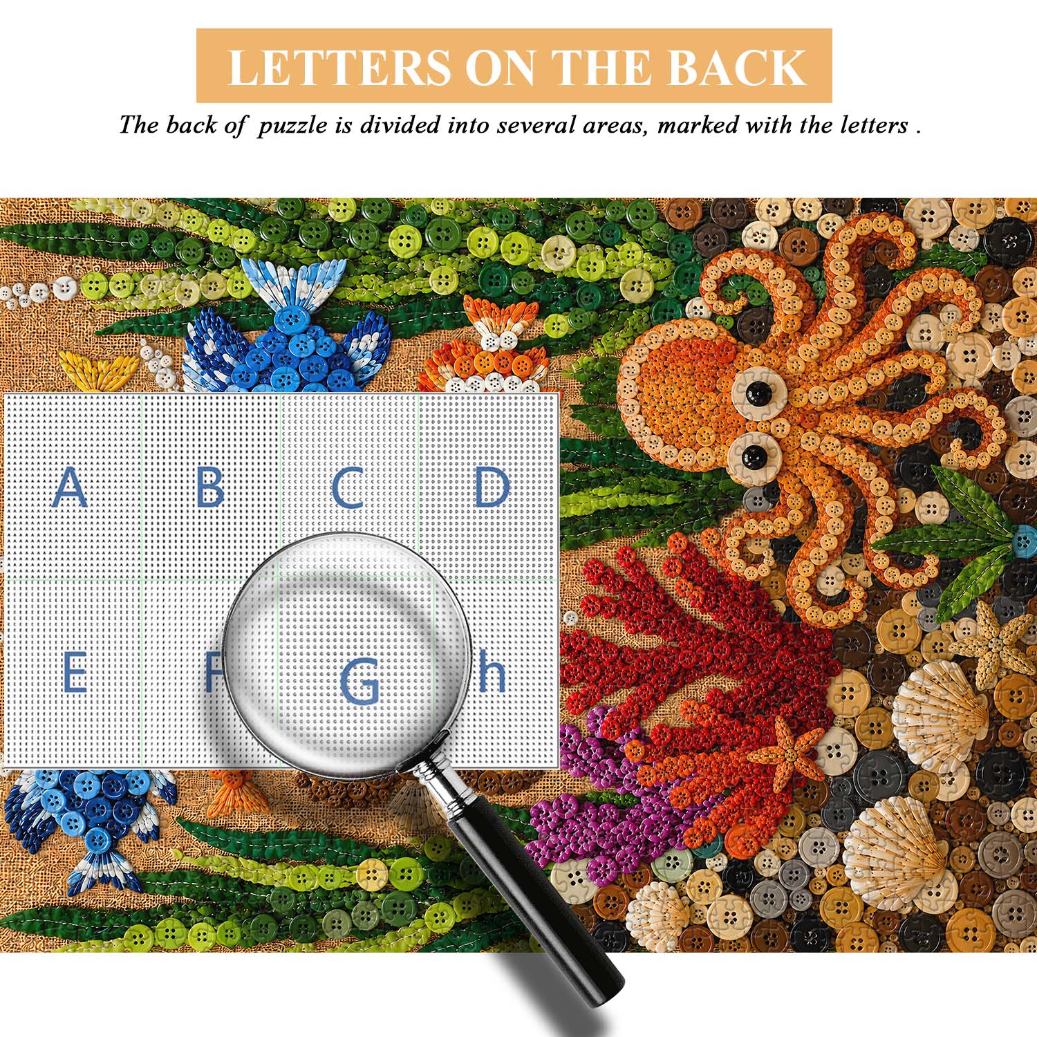 Button Sea Life Jigsaw Puzzle 1000 Pieces