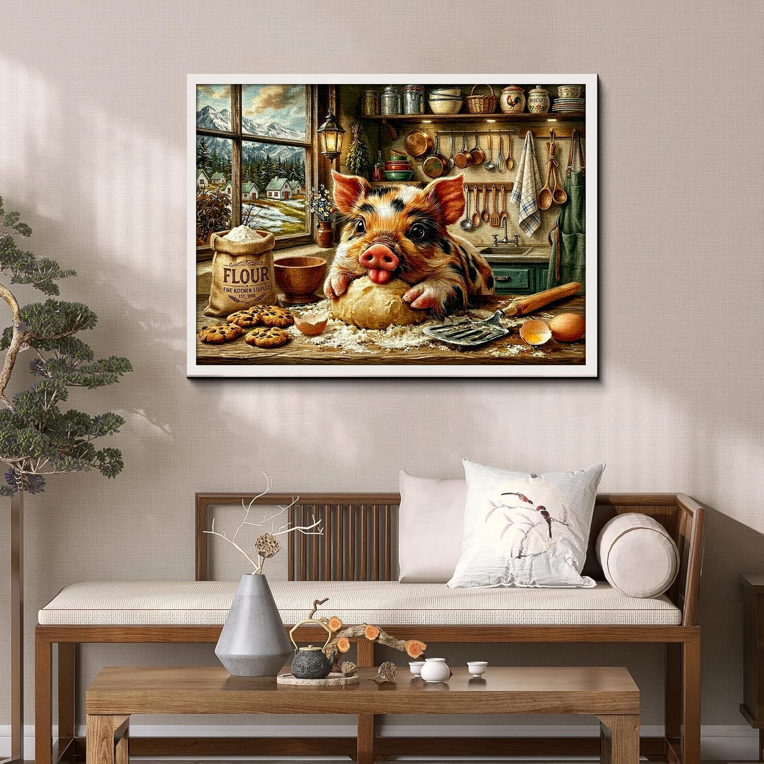 Piggy Chef Jigsaw Puzzle 1000 Pieces