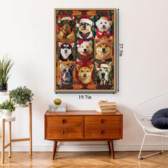 Christmas Dogs Jigsaw Puzzle 1000 Piece