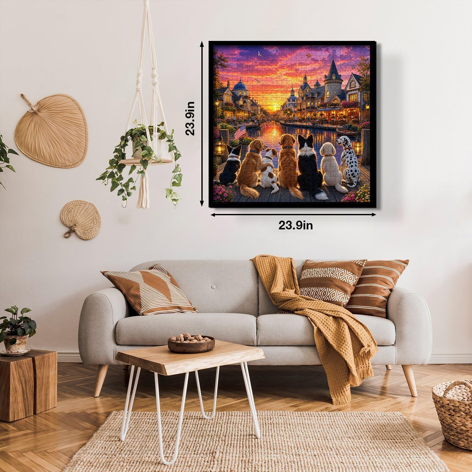 Sunset Dog Pier Jigsaw Puzzle 1000 Piece