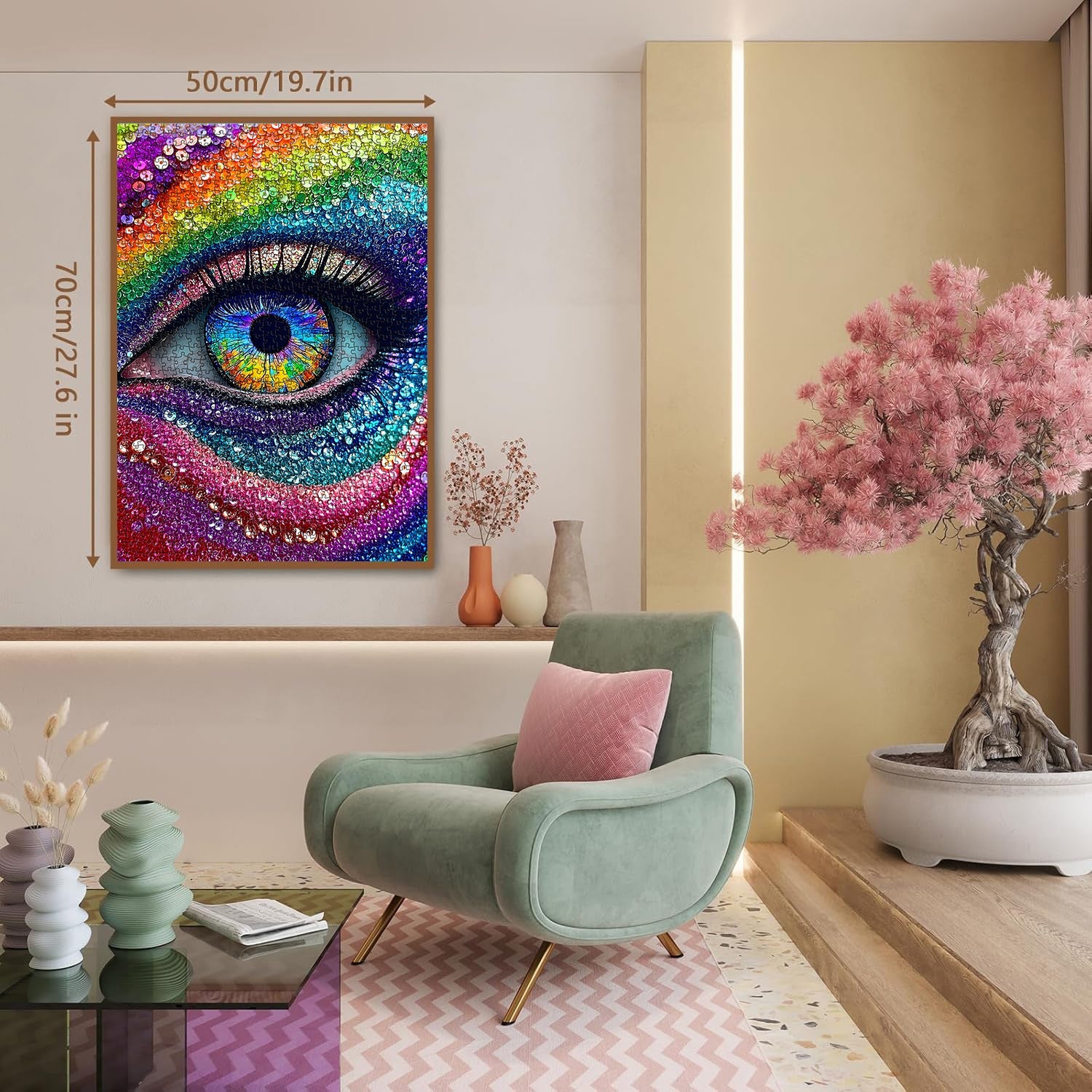Rainbow Eye Jigsaw Puzzle 1000 Pieces
