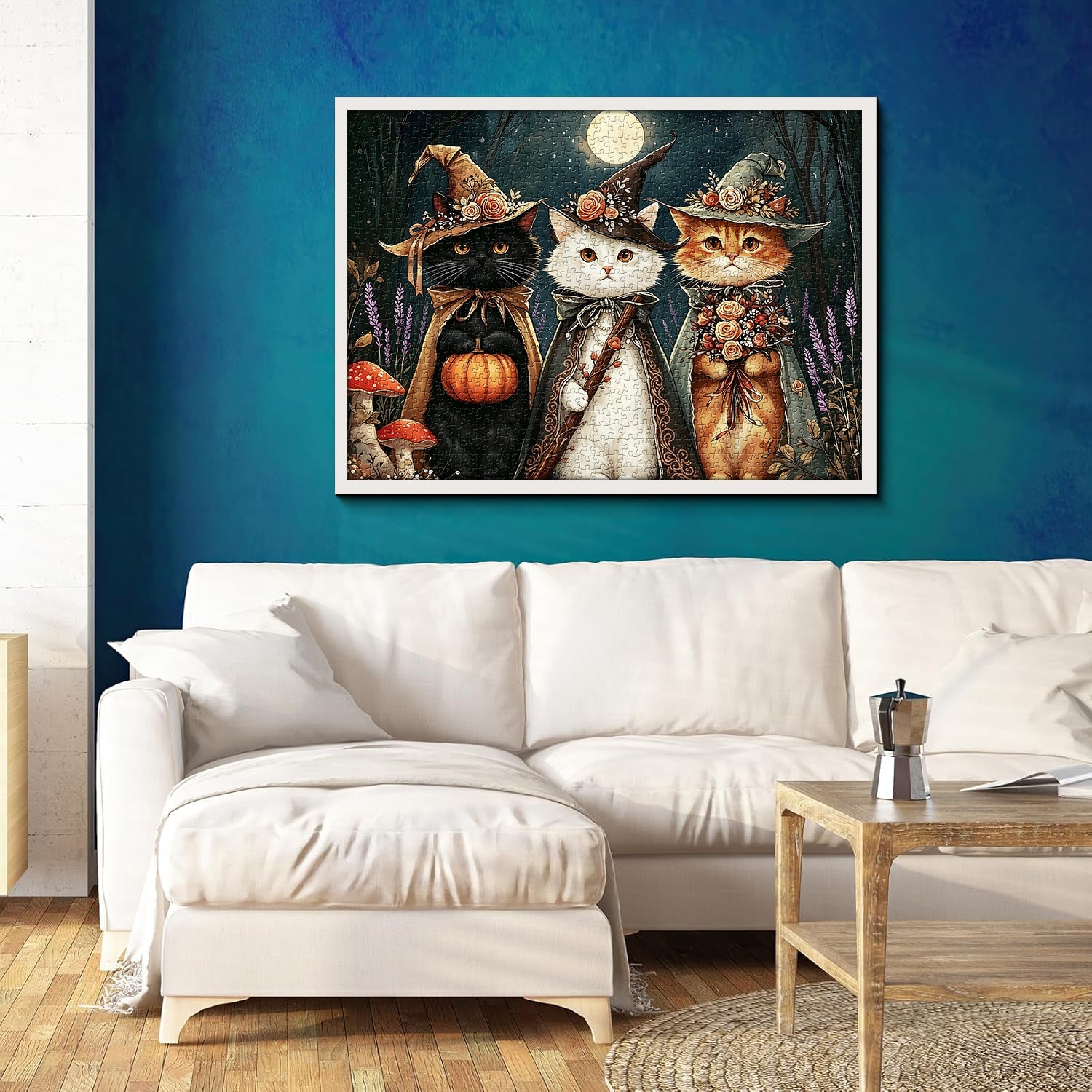 Moon Cat Witches  Jigsaw Puzzle 1000 Piece
