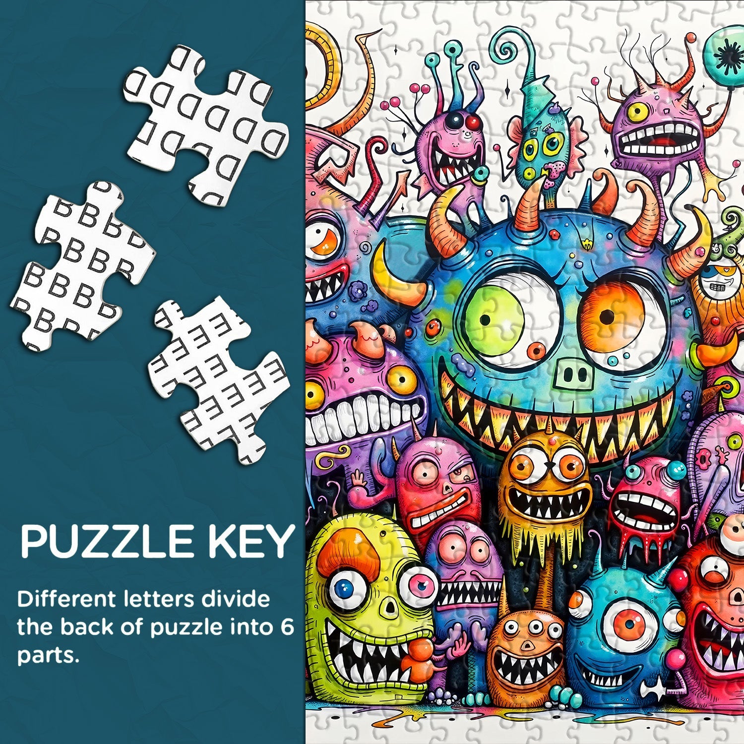 Monster Family Jigsaw Puzzle 1000 Pieces