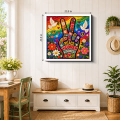 Peace, Love & Flowers Jigsaw Puzzle 1000 Pieces