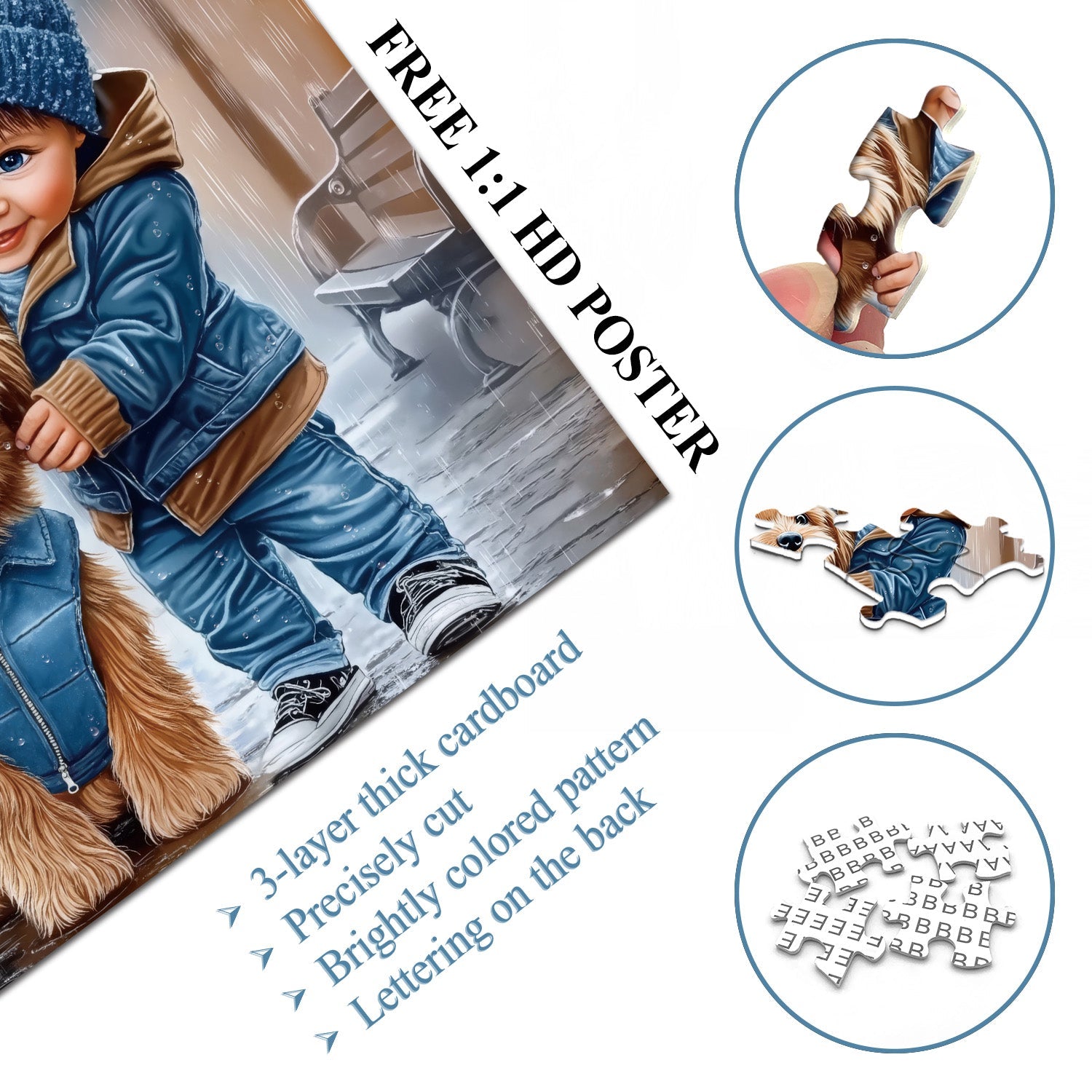 Rainy Companions Jigsaw Puzzle 1000 Pieces