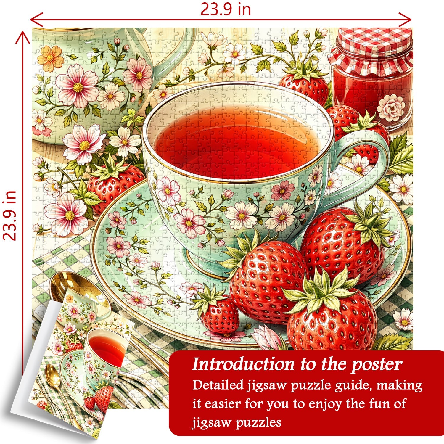 Strawberry Time Jigsaw Puzzle 1000 Piece