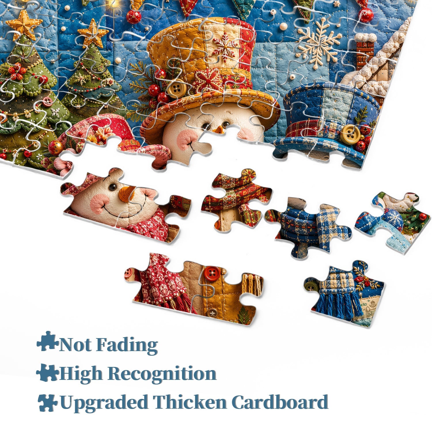 Patchwork Snow Pals Jigsaw Puzzle 1000 Pieces