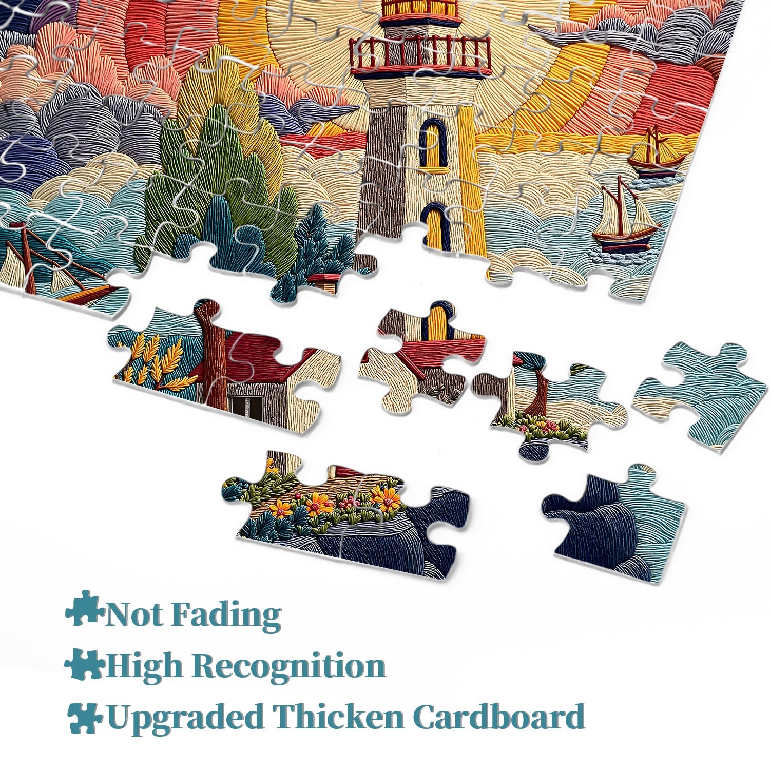 Threadwork Lighthouse Jigsaw Puzzle 1000 Pieces