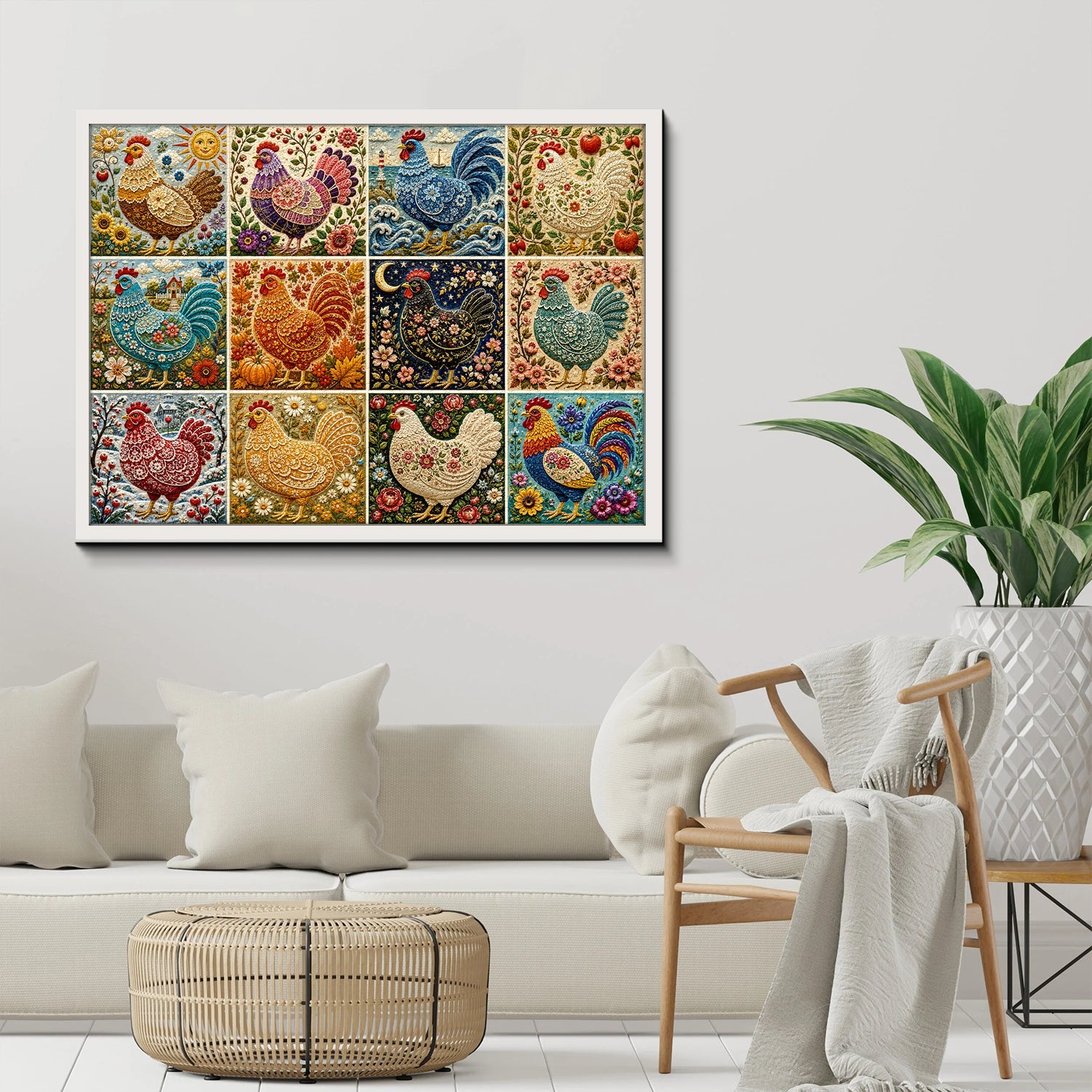 Colorful Fowls Jigsaw Puzzle 1000 Piece