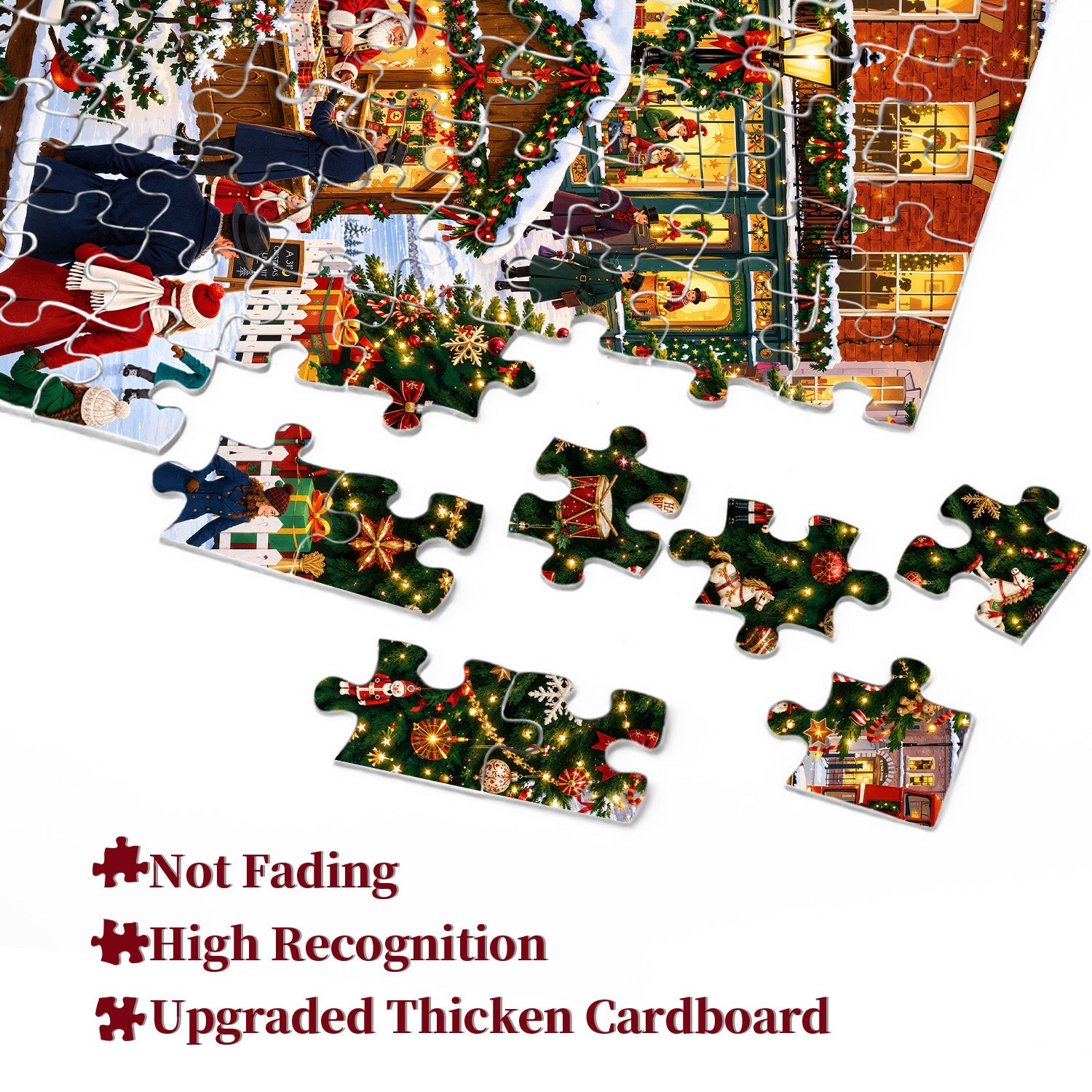 Christmas Snow Town Jigsaw Puzzle 1000 Piece