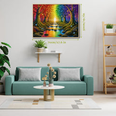 Rainbow Tree Corridor Jigsaw Puzzle 1000 Pieces