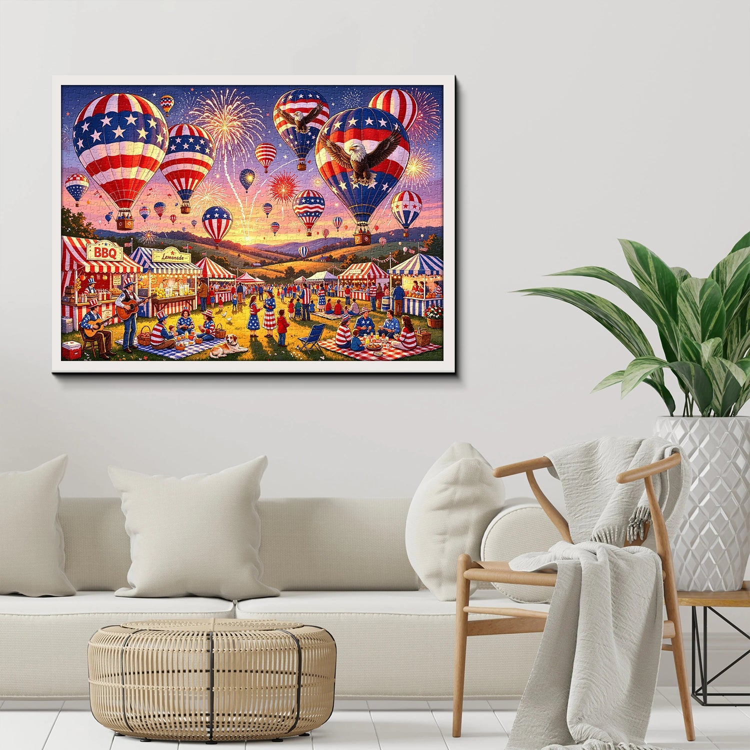 Hot Air Balloon Carnival Jigsaw Puzzle 1000 Pieces