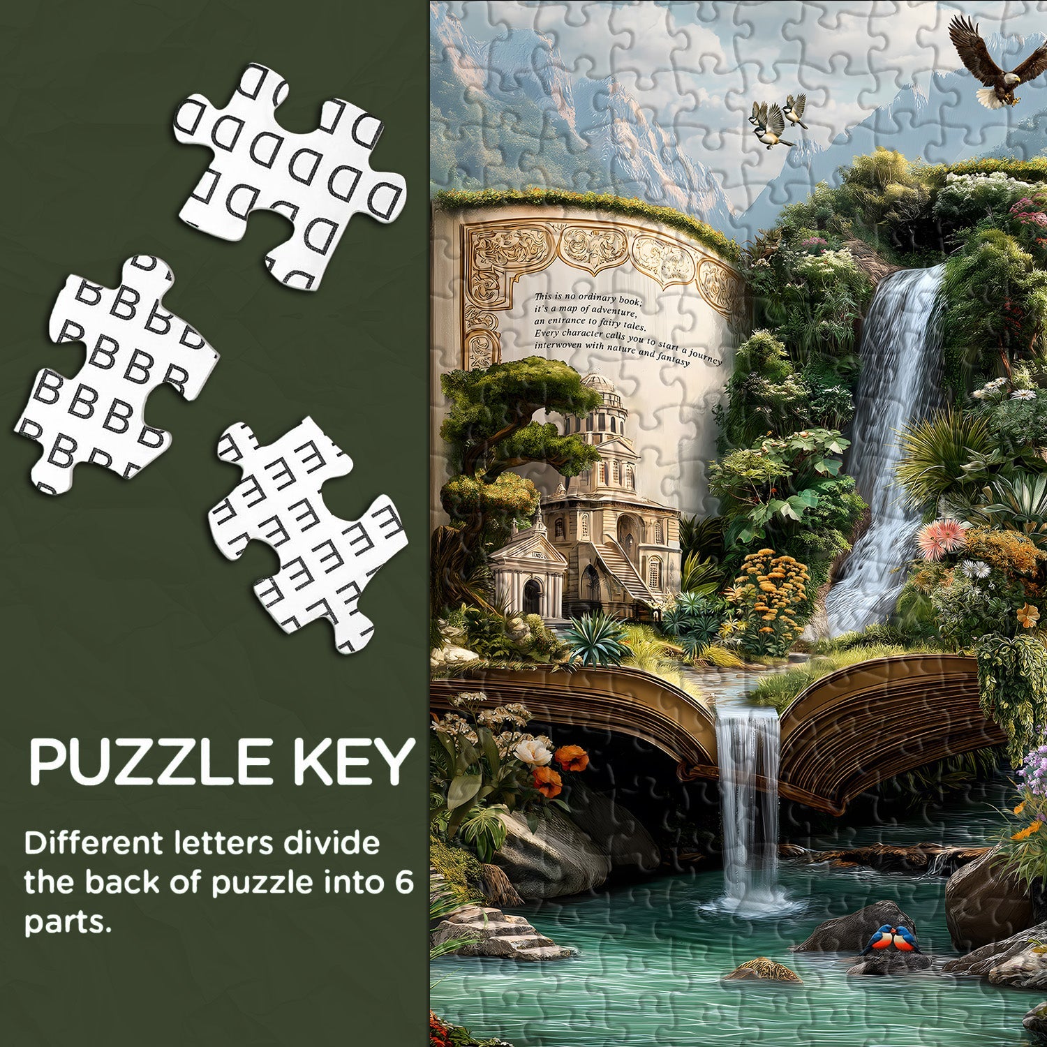 Dreamlike Book Realm Jigsaw Puzzle 1000 Pieces