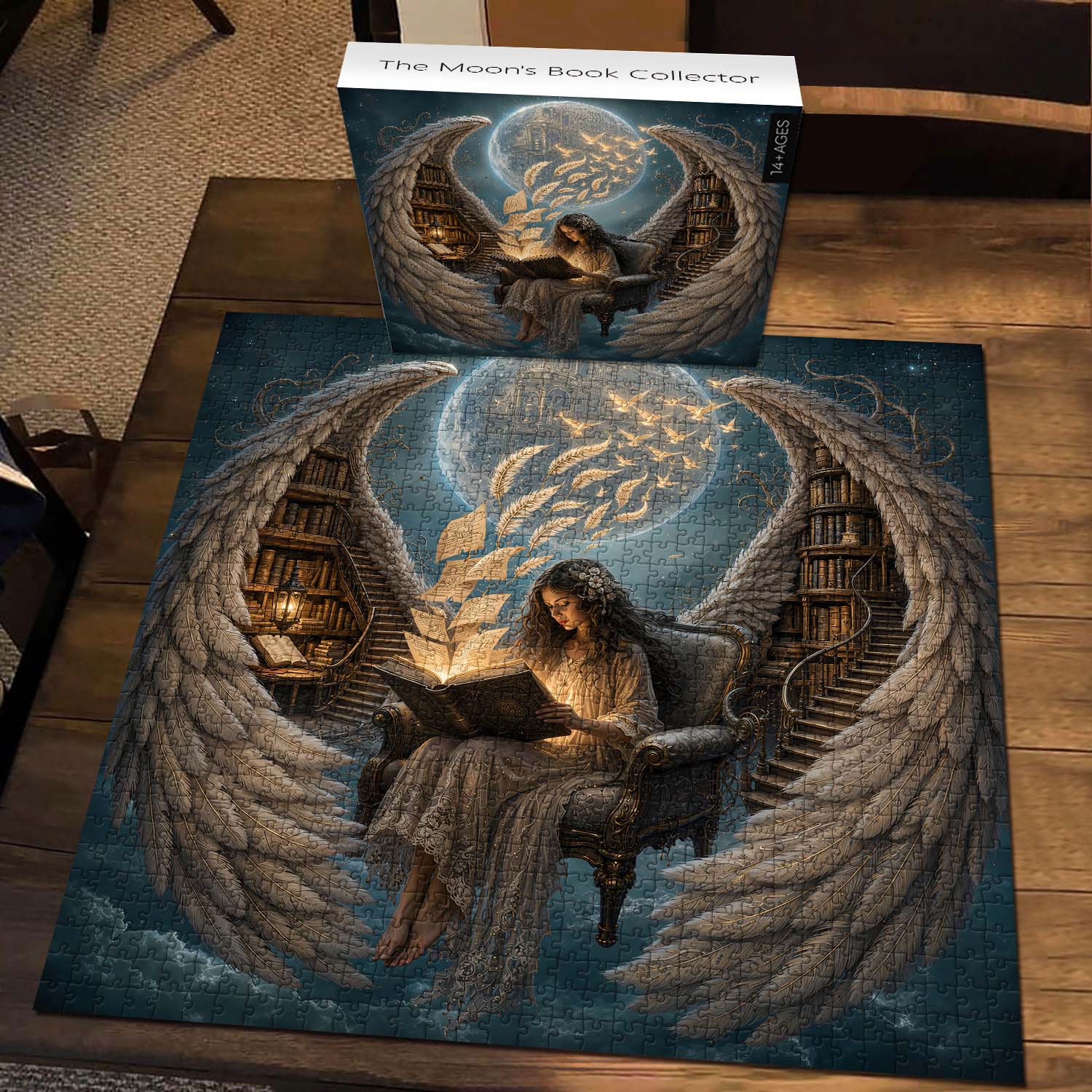 The Moon's Book Collector Jigsaw Puzzle 1000 Pieces