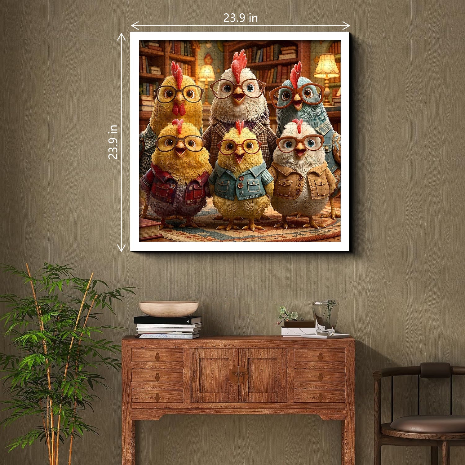 Study Chickens Jigsaw Puzzle 1000 Pieces